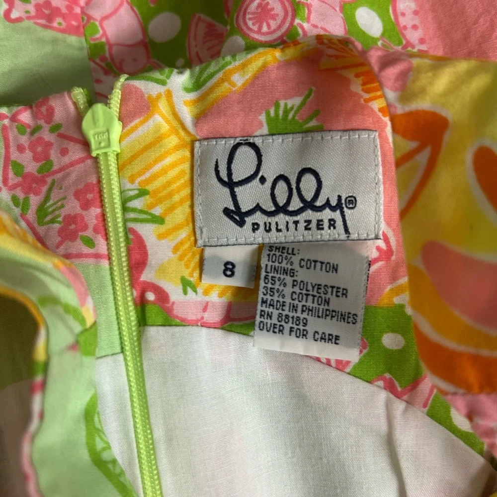 Lilly Pulitzer- Patchwork Shift Dress - Girls - Size: 8 - Picture 8 of 8
